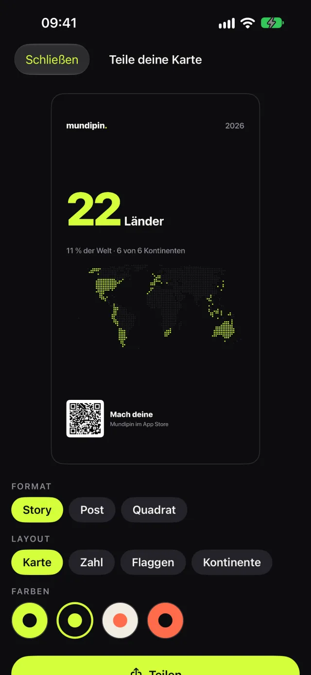 Karten zum Teilen
