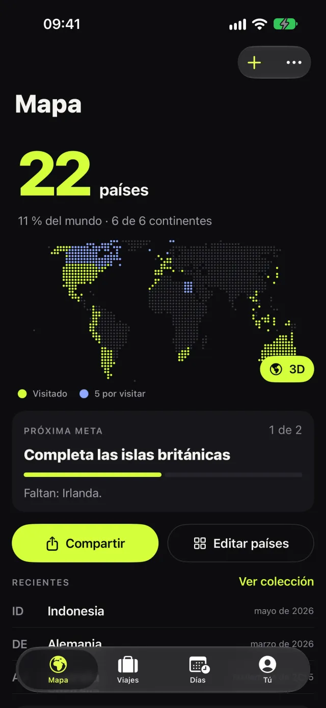 La pestaña Días: puedes quedarte en el espacio Schengen hasta el 22 de noviembre