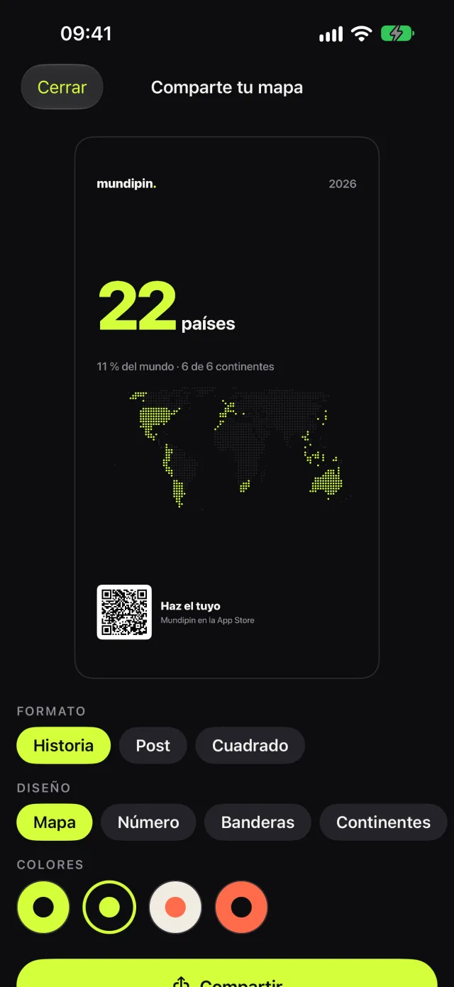 Tarjetas para compartir